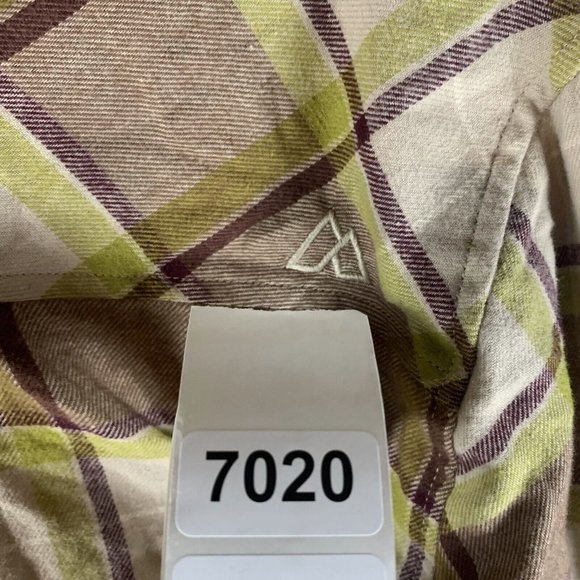 Alpine Design Flannel Shirt Men XL Brown Plaid Cotton Collared Long Sleeve 7020 - Picture 8 of 8